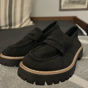 Chunky platform loafers